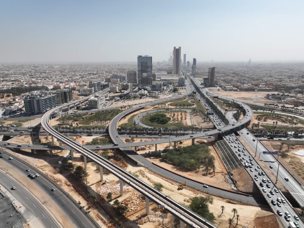 KSA Riyadh Roads Skyline